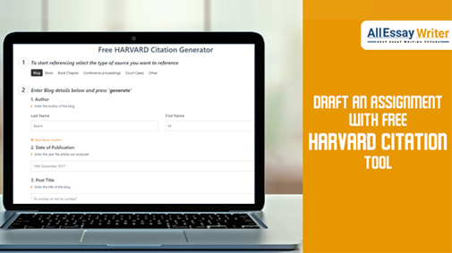 Harvard Citation Generator

Drafting an assignment is itself a strenuous job. Having to cite all the sources of external references in the paper only adds more load to the writer's shoulder. Also, the different guidelines for each citation style can be quite difficult to remember. With our Harvard referencing generator, however, you dont have to worry about any of those concerns.

Allessaywriter.com brings you the most sophisticated Harvard citation generator which lets you perform the in-text citations in Harvard formatting style for any form of a document. Just fill in the following details and instantly get the necessary citations in Harvard citation style. If you're running behind your schedule, this Harvard reference generator tool is a must-try for you.

Reference:- https://allessaywriter.com/referencing/harvard/